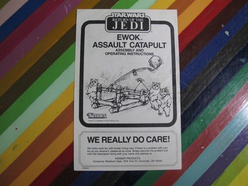 vtg 1980s ROTJ Star Wars ephemera - toy instruction manuals, stickers, insert - Picture 62 of 170