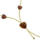 GlassOfVenice Authentic Murano Glass Heart Pendant - Handmade In Italy With Gold Swirls & Crystal - View #8