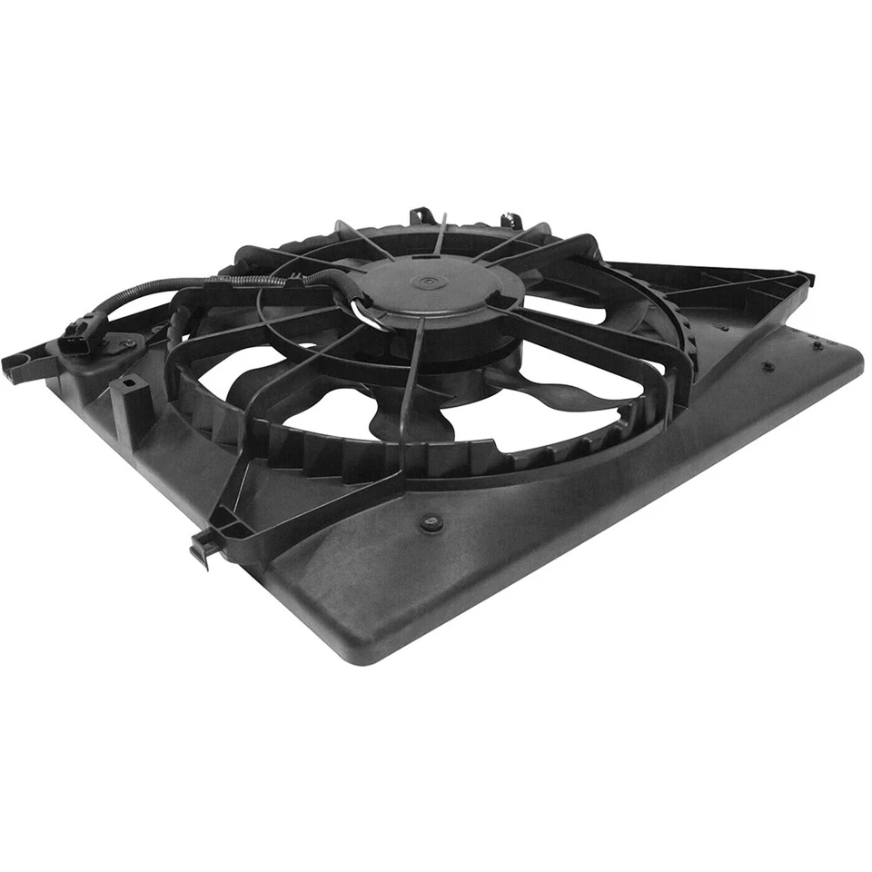 Conjunto de ventilador de refrigeración radiador eléctrico apto para Hyundai Santa Fe 2010 2011 2012 Foto 3 de 4