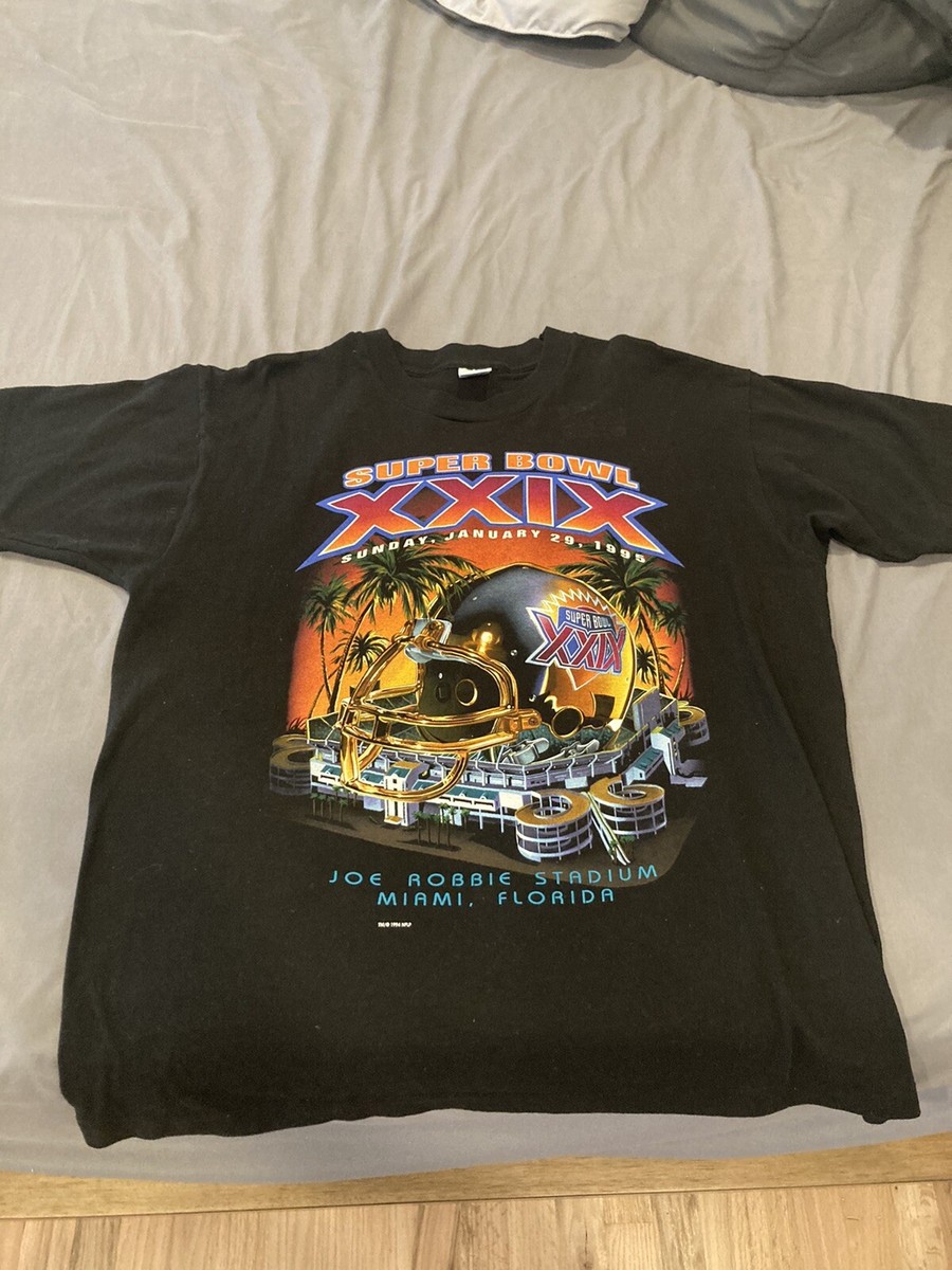 XL VINTAGE 1995 XXIX Super Bowl Miami San Francisco 49ers