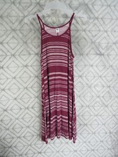 Old Navy Dress Size XS Purple White Stripes Pull Over Straps Casual Work