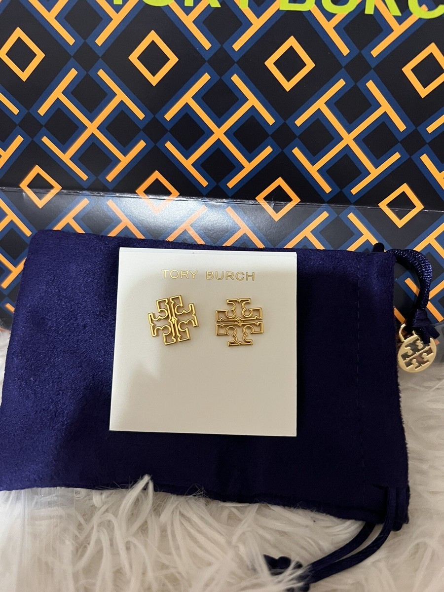 TORY BURCH★Britten Logo Stud Earring★日本未発売★送料無料! Tory Burch Britten Logo Stud Earring | eBay