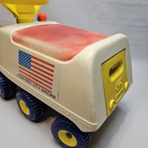 Vtg Fisher-Price 6 Wheel Space Explorer Ride-On ATV Car FP-980 1970's - Picture 6 of 20