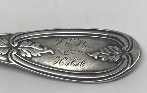 Coin Silver Butter Knife Spreader By Augustine Dunyon Portland ME c1840 Rare - Picture 3 of 10
