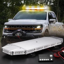 LED Rooftop Strobe Light Bar Emergency Warning Tow Truck double side Amber White