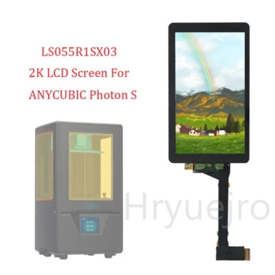 ANYCUBIC Photon S 3D Printer 5.5'' LS055R1SX03 2K Light Curing Display Screen