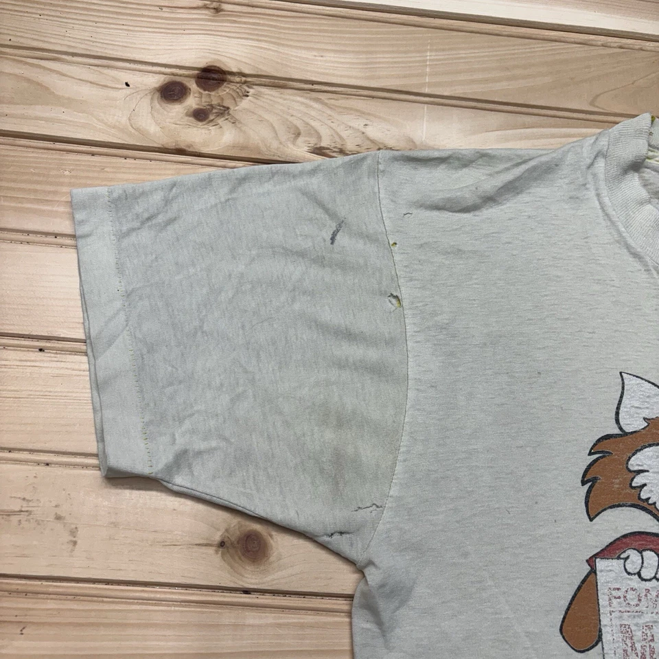 Camisa De Colección Años 80 Fox Fome-Cor Monsanto Biotecnología Agricultura Dibujos Animados Talla Grande Foto 4 de 4