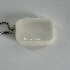 Tupperware Vintage Keychain Key Chain - Rectangular Storage Container