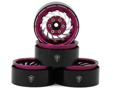 Treal Hobby Cyclone 1.9" Aluminum Beadlock Wheels (Pink) (4) (122.5g)