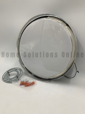 Pottery Barn Bia LED Round Flush Mount w/ Shade Black 12'' diam #X720