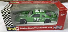 1992 Revell Quaker State Thunderbird #26 Brett Bodine Die Cast Race Car 1:24
