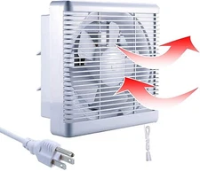 SAILFLO 8 Inch Window Shutter Exhaust Fan with Reversible Airflow, 176CFM 25W...