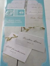 Gartner Studios Pearl Border Printable Place Cards - 48 ct -  Pearl White, Ivory