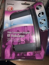 Video Component Adapter RF Modulator Radio Shack Model 15-2526, DVD, VCR, Cable
