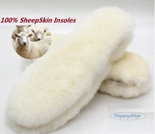 Happystep Real Lamb's wool Sheepskin Insoles Generic Replacement for UGG Boots