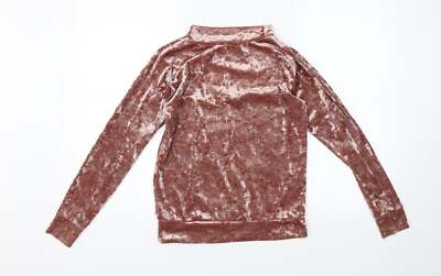 QED London Damen Pullover rosa Stehkragen Polyestermischung Größe S