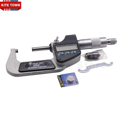 SYNTEK 1"-2"/25-50mm 0.00005"/0.001mm Digital Electronic Outside Micrometer IP65