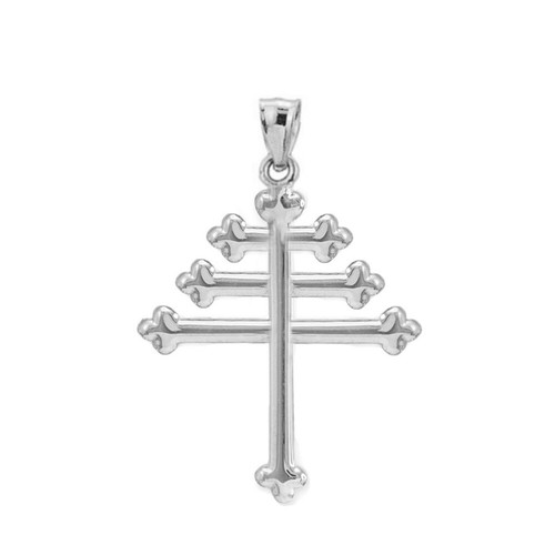 Sterling Silver Maronite Cross Pendant - Picture 2 of 3