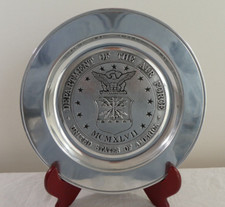 Vtg Departmen Of The Air Force U.S. of America Wilton Pewter Plate MCMXLVII 1947