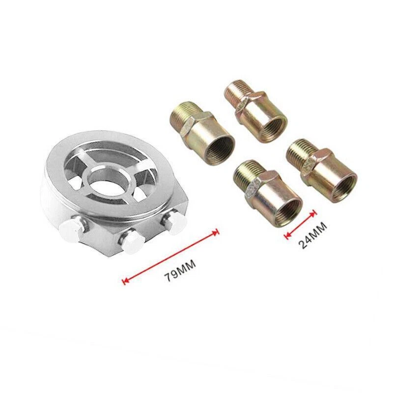 Car Oil Cooler Filter sandwich plate Adapter AN10 M20x1.5/M22/1.5/M18x1.5/3/4-16 - Imagem 2 de 4