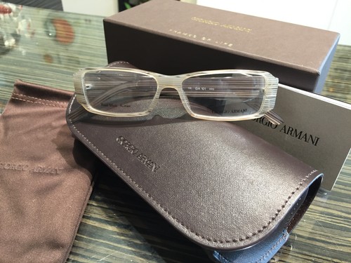 Brand New Giorgio Armani Glasses GA 101 KR9 Rx Authentic Frame Gray Italy & Case - Picture 7 of 7