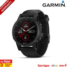 Garmin Fenix 5 Plus Sapphire Edition GPS Running Watch, One Size - Black  for sale online | eBay