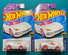 Hot Wheels HW Screen Time 3 Barbie Extra White Car 1/64 Toy Pink Wheels NEW 2 