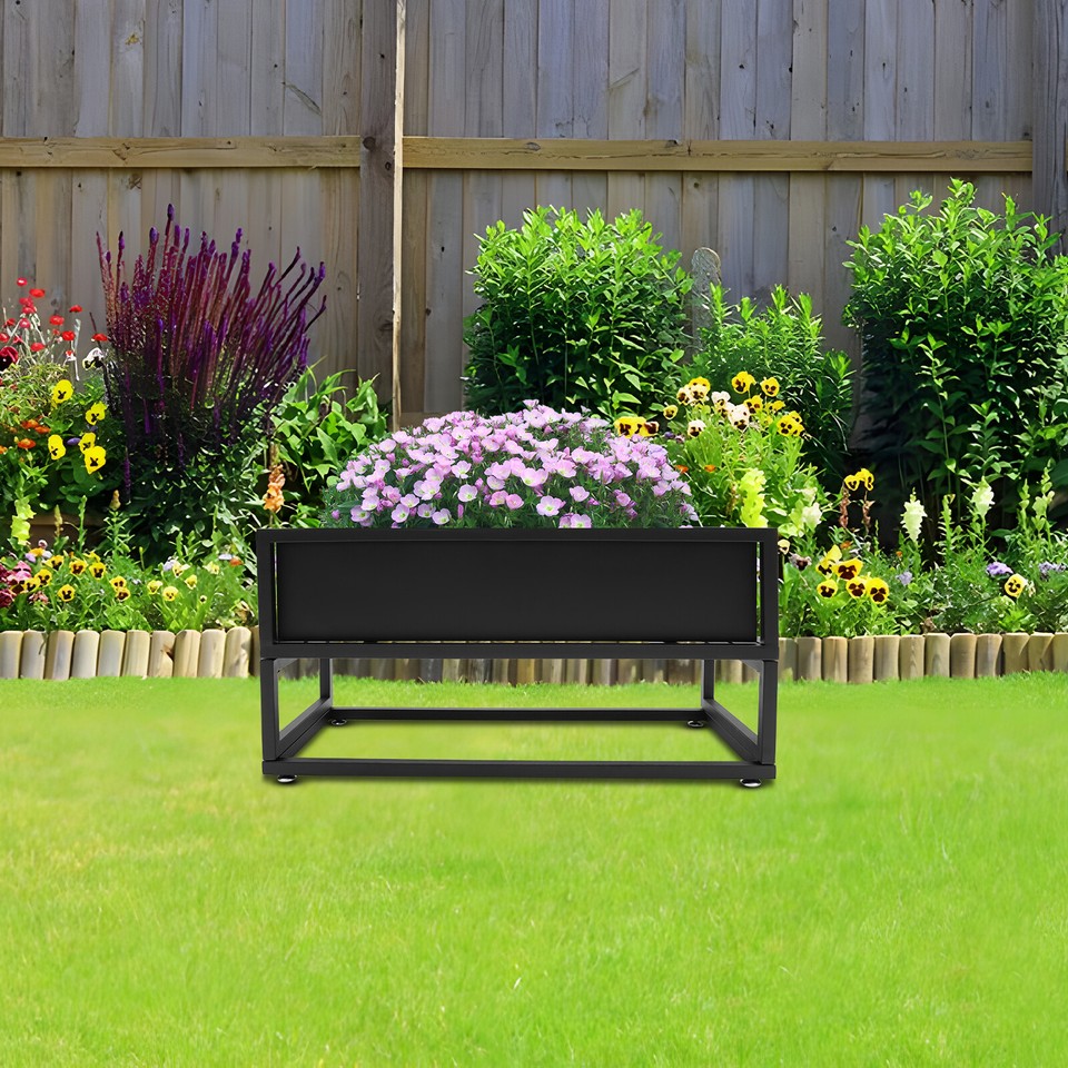 Elevated Raised Planter Bed Garden Flower Vegetable Herb Grow Box Stand