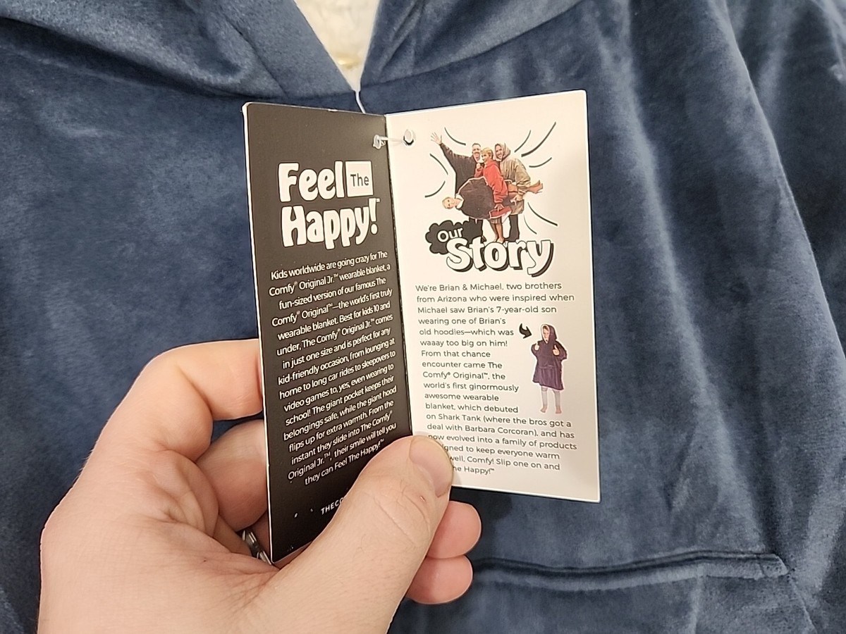 Blanket Hoodie The COMFY Original Jr Shark Tank Sherpa