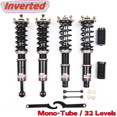 32 Clicks Adj. Lowering Coilovers Kit Inverted Shocks For TSX 04-08 Accord 03-07