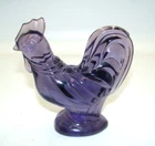 Fenton Violet Purple Rooster Figurine
