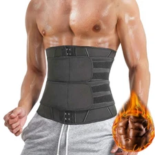 Waist Trimmer Exercise Belt Burn Fat Sweat Body Shaper Wrap Weight Loss USA Band