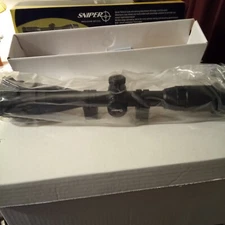 Sniper 3-9x40mm Scope w/ Front AO Adjustment and RGB Tri Illumination Mil Rifle 