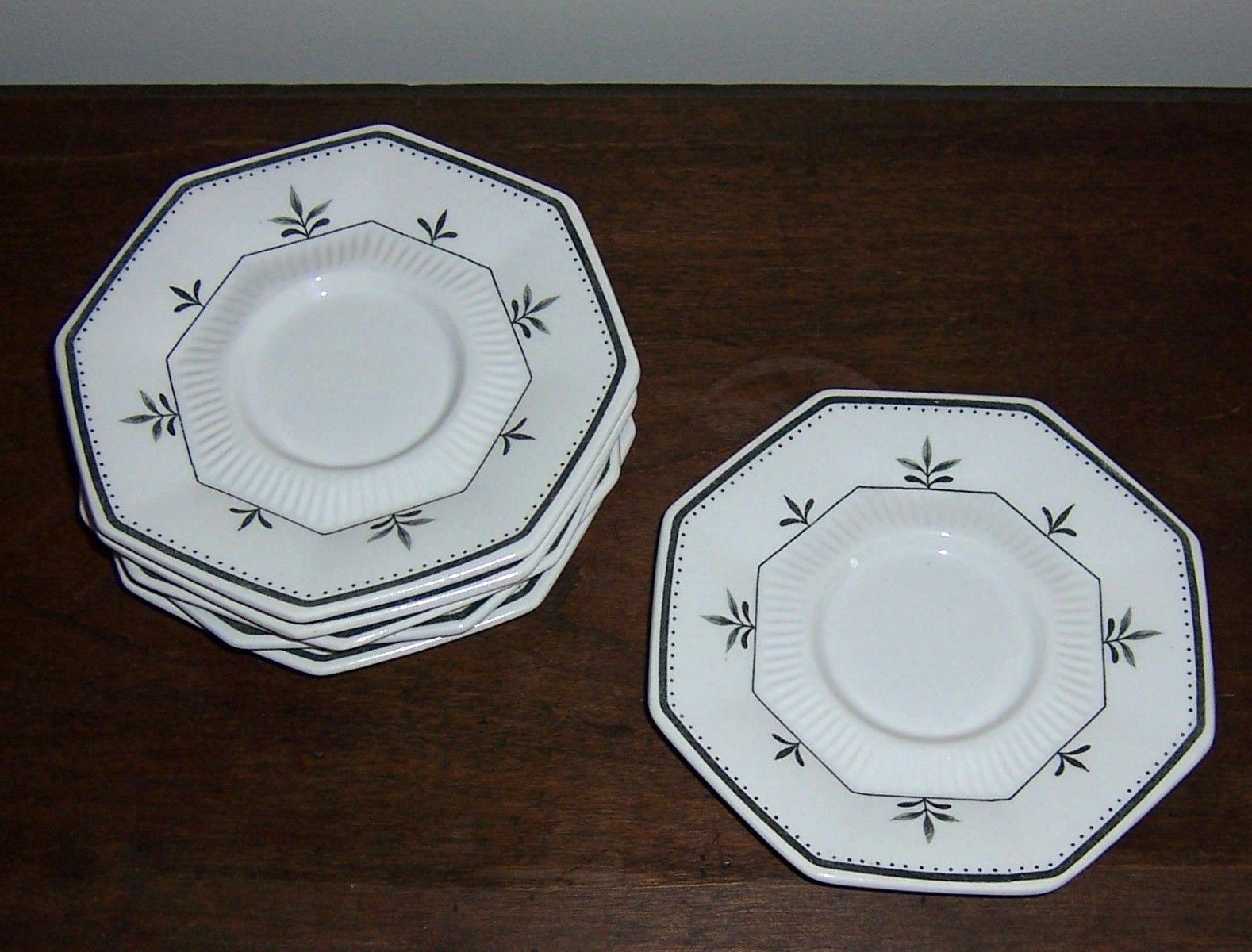3 Saucer Castleton China Independence Ironstone Japan Provincial Flower eBay