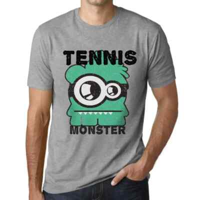 ULTRABASIC Herren T-Shirt Tennis Monster Tennis T-Shirt Vintage