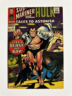 Tales To Astonish #84 Submariner And Hulk Marvel Comics 1966 VG