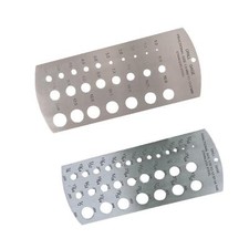 Drill Bit Gauge metric Imperial 1/16 -1/2" & 1-13mm 1 or 2 pcs stainless steel