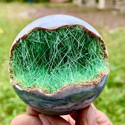 277G Rare iron ore Phosphorus Magnesium Mine Open Smile crystal ball Healing
