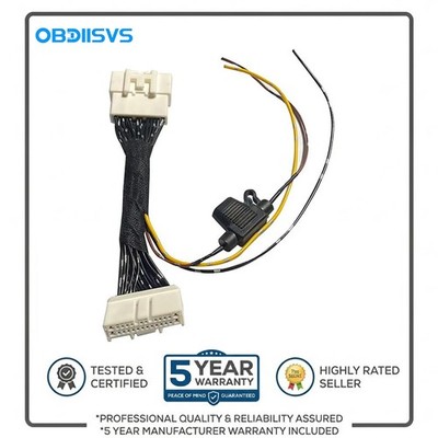 OBDIISVS Car ETC Dash Cam Power Cable Fuse Harness Non-Destructive Installation