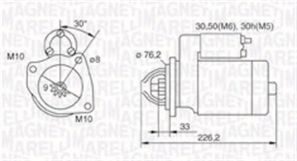Magneti Marelli Anlasser Starter 063721067010 12V FüR Ford Sierra 2 Gbg GB4 Gbc-image