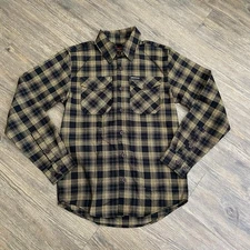 DIXXON Flannel x OFFSPRING SMASH Men's XSMALL Plaid Band Collab Button Shirt