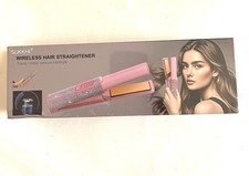 Cordless Hair Straightener, Portable Straightener 2 in 1 for Hair Straightening