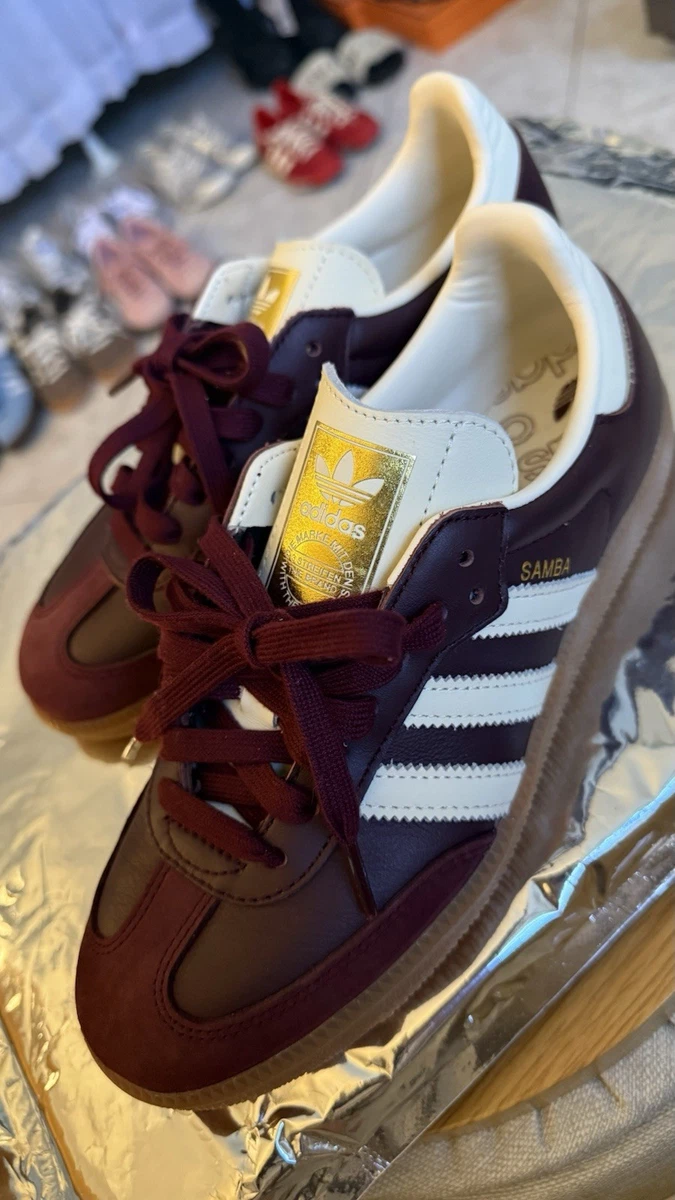 adidas gazelle silver green womens adidas Womens Samba OG (Maroon), 13 main image 1
