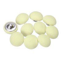 10 StüCk StoffknöPfe,15Mm,Metall,Zum NäHen,Basteln,Gelb