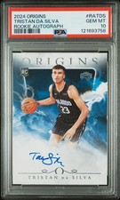 Tristan da Silva 2024-25 Panini Origins Rookie Autograph ON CARD (AU, RC) PSA 10