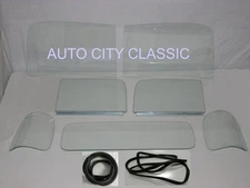 Clear Glass 1947 - 1950 Chevy GMC Pickup Truck Windshield Assembled Doors Back