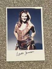 DOCTOR WHO autograph card print - LOUISE JAMESON