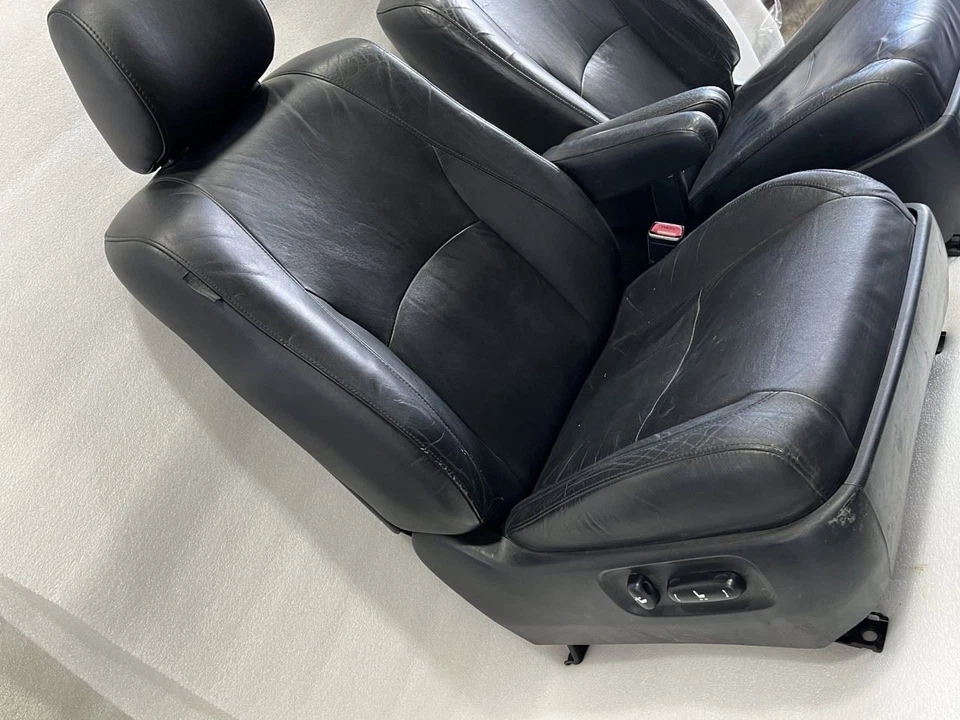 2004 2005 2006 LEXUS RX330 DRIVER PASSENGER FRONT SEATS BLACK LA22 - Image 3 of 4