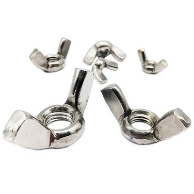 2/10pcs M3-M12 304 Stainless Steel Adjust Thumb Hand Tighten Butterfly Wing Nut