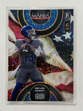 Wild Card Auto Mania 2024 Devin Leary #AMAC-DL Rookie /25 American Flag Foil